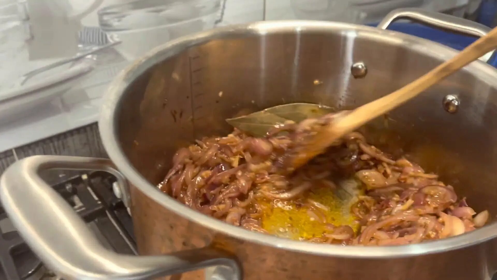 Adding marinated chicken and spices